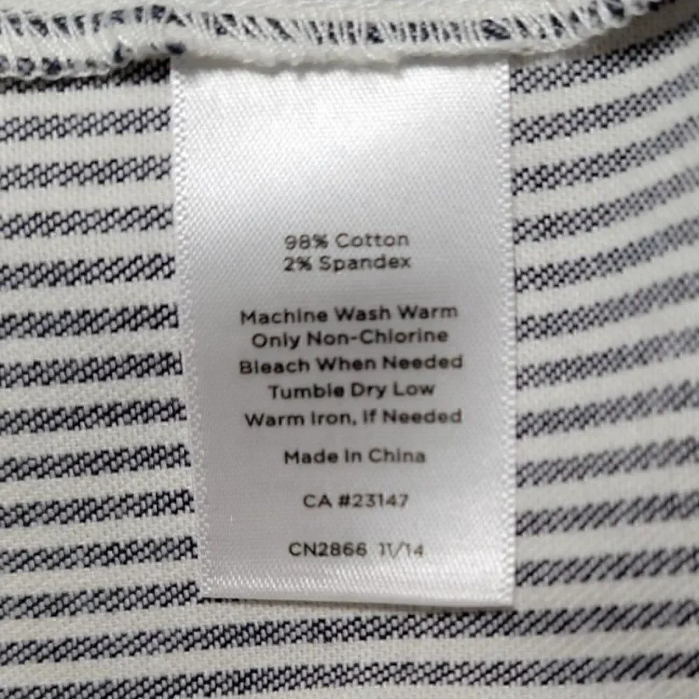 Talbots Pinstripe Pencil Skirt Sz 8P